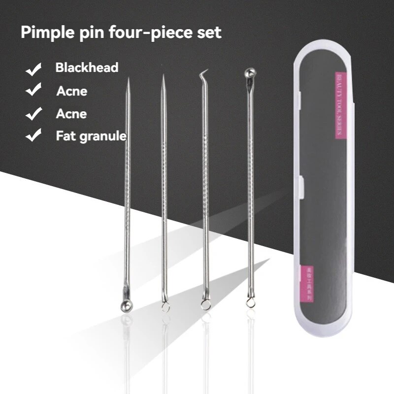 Stainless Steel Acne Needle Set, Dual-Purpose Pimple Remover Tools for Clear Skin
