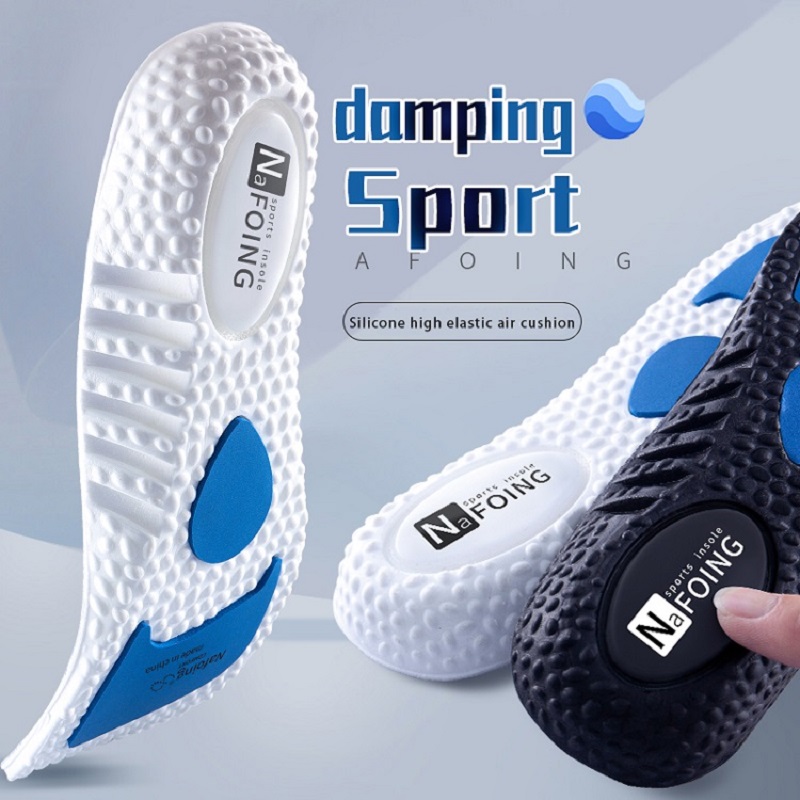 Breathable Cushion Sport Insoles for Shoes Sole Shock Absorption Deodorant Running Insoles for Feet Men Women Massage