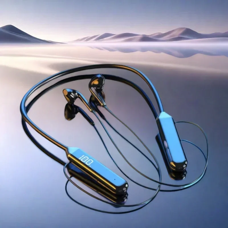 Bluetooth Neckband Headphones Waterproof Wireless Earphones with Mic for Sports and Calls