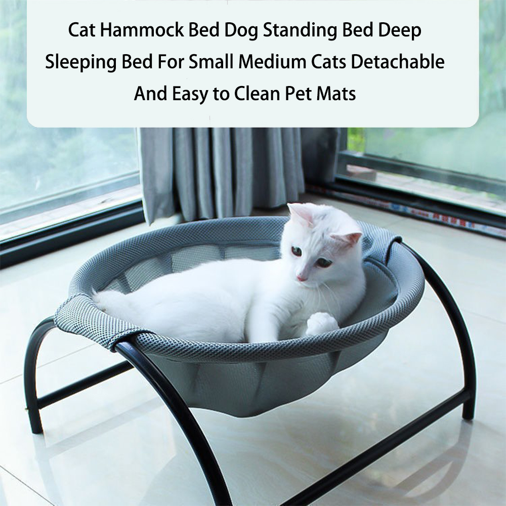 ComfortLift Cat Hammock Bed Washable Elevated Pet Hammock for Small and Medium Cats