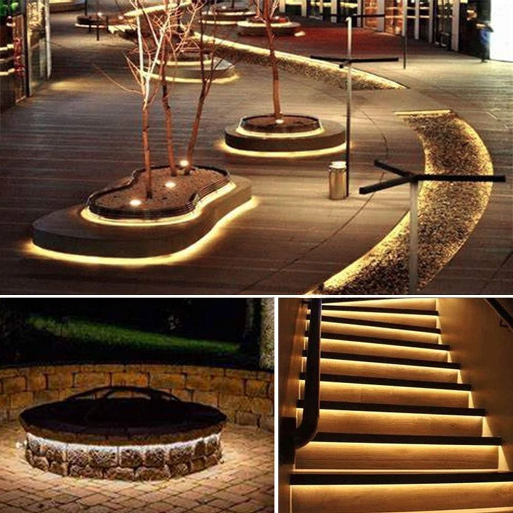 Outdoor Solar LED Strip Light Strip with IP65 Waterproof 5M Light Strip Suitable for Outdoor Courtyard Decoration LED Li