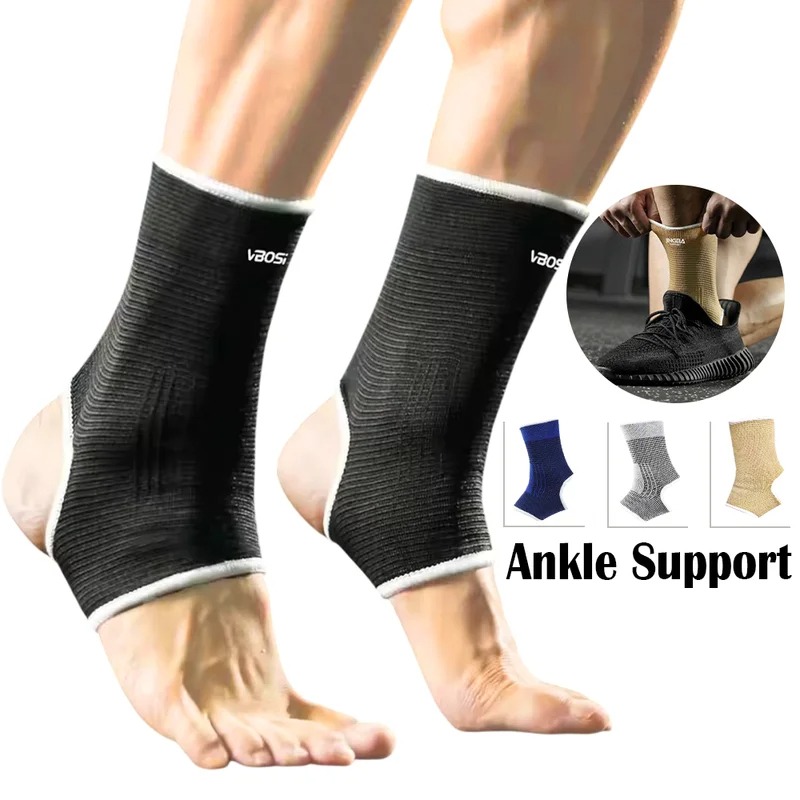 Elastic Breathable Ankle Support Sleeves for Sports & Injury Protection