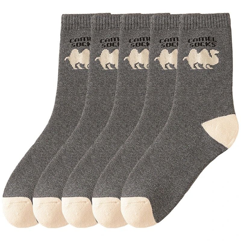 Mens Thick Fleece Lined Winter Socks 5 Pairs Keep Warm Long Socks
