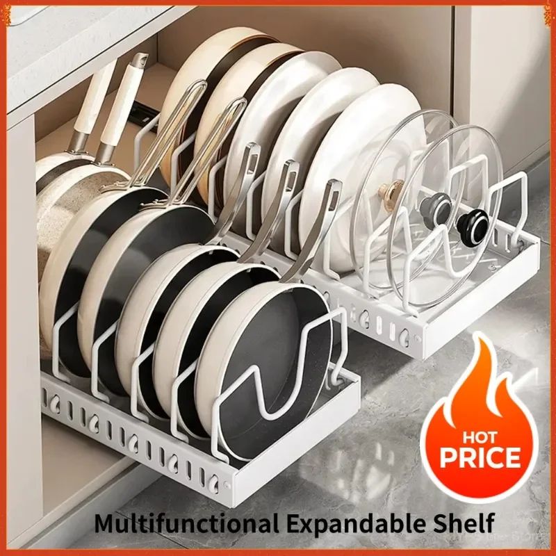 Multifunctional Pull Out Kitchen Organizer Rack