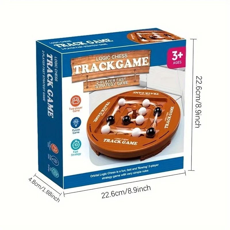 Logic Chess Track Game Two Player Strategy Brain Training Toy
