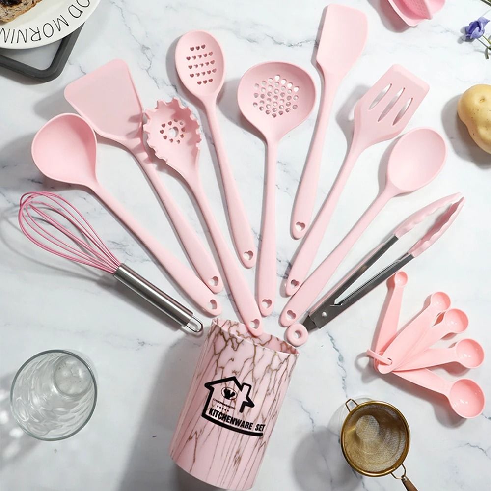 18-Piece Professional Silicone Kitchenware Set – Heat-Resistant Non-Stick Cookware