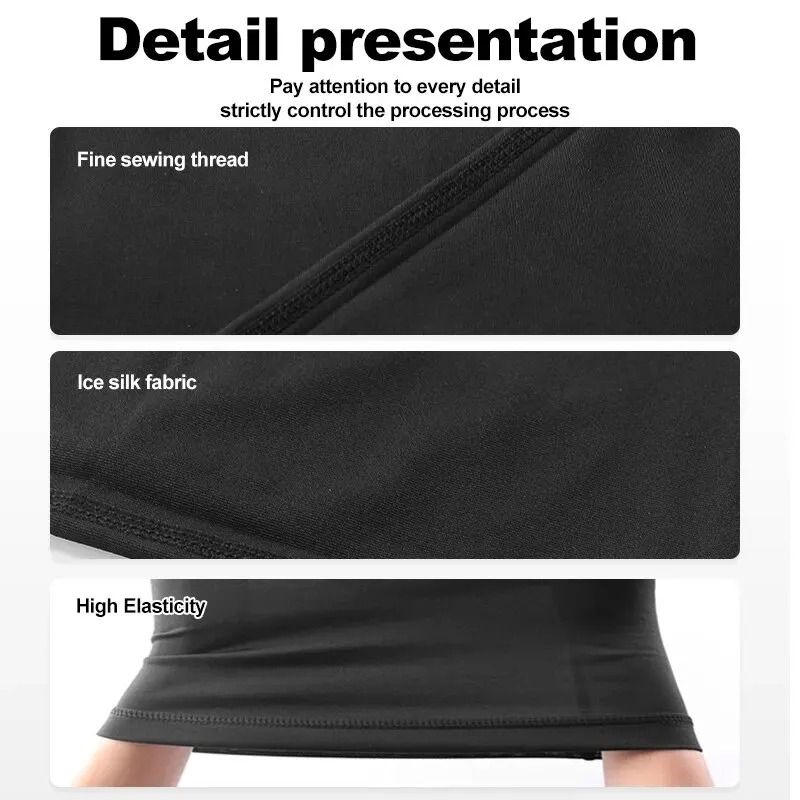 Summer Ice Silk Cycling Face Mask Neck Gaiter