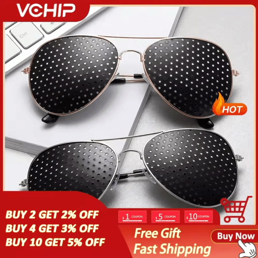 Anti-Fatigue Pinhole Glasses – Vision Training Eye Exercise Eyewear