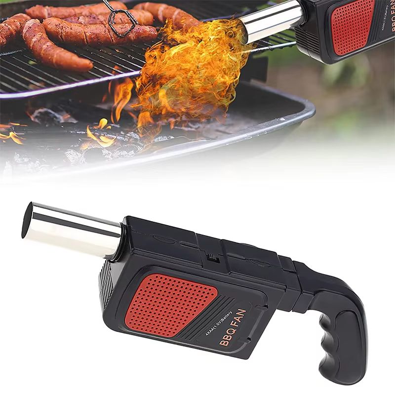 LMETJMA Portable Electric BBQ Air Blower for Faster Charcoal Ignition