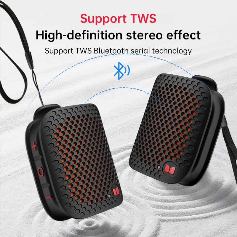 Monster M3 Clip-On Mini BT V5.4 Wireless Bluetooth Speaker, Portable Outdoor Sport Speaker, Wearable Bass Mic