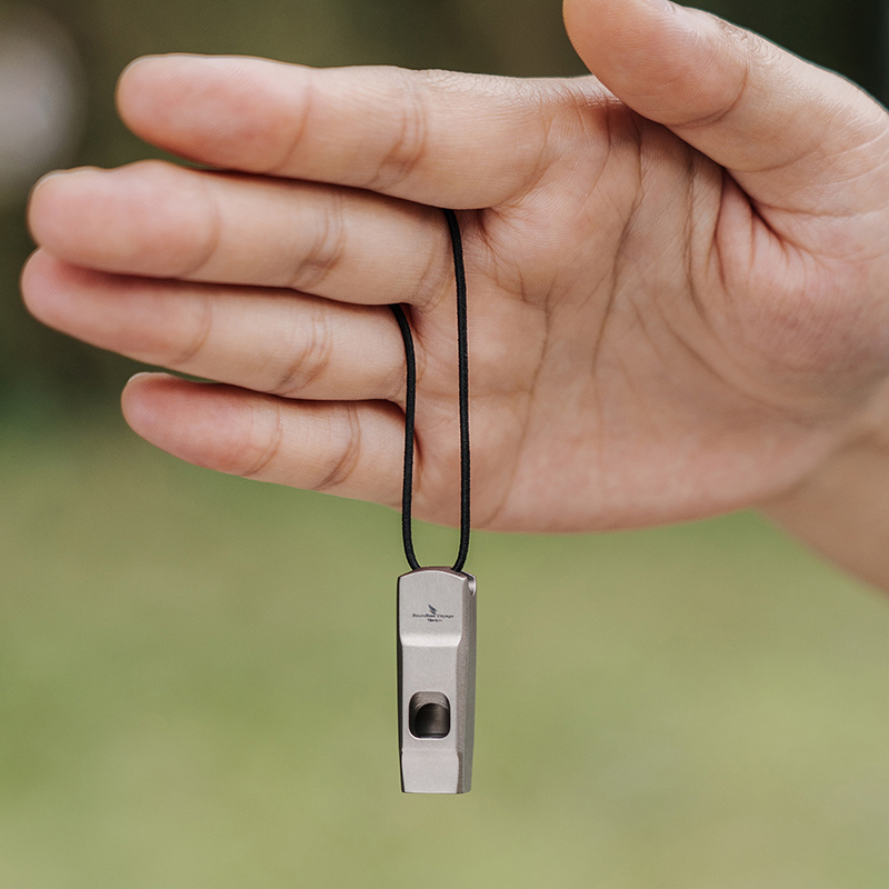 Titanium Survival Whistle Loud Outdoor Emergency Whistle for Training & Survival
