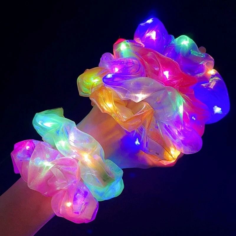 LED Light Up Hair Scrunchies