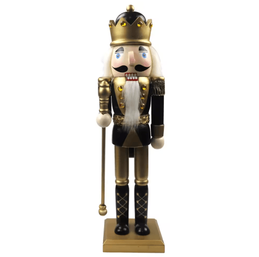 Classic Tabletop Nutcracker Ornament – Festive Holiday Figurine for Home and Garden Decor