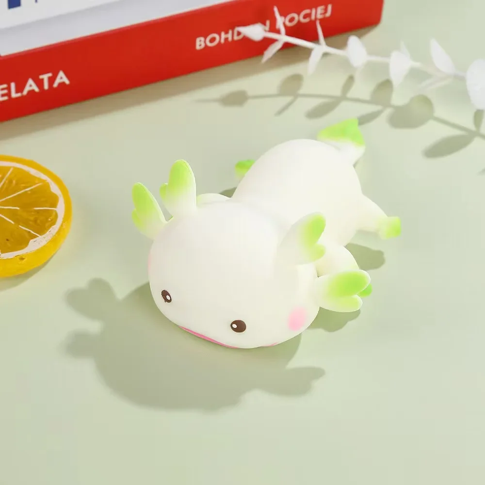 Cute Axolotl Squishy Stress Relief Toy Slow Rising Fidget Squeeze Ball