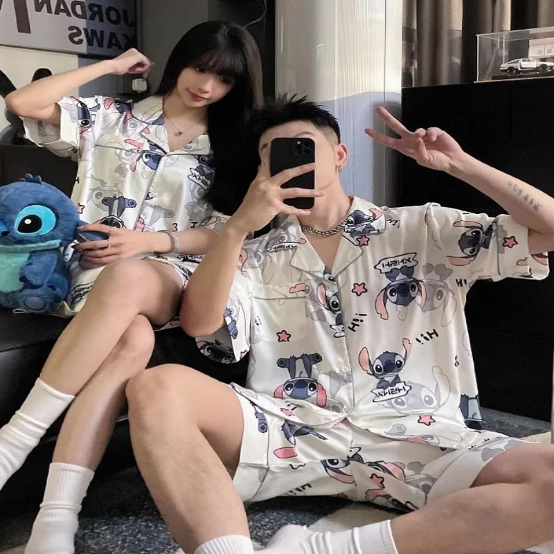 Silk Luxe Summer Couples Set – High-End Cooling Loungewear