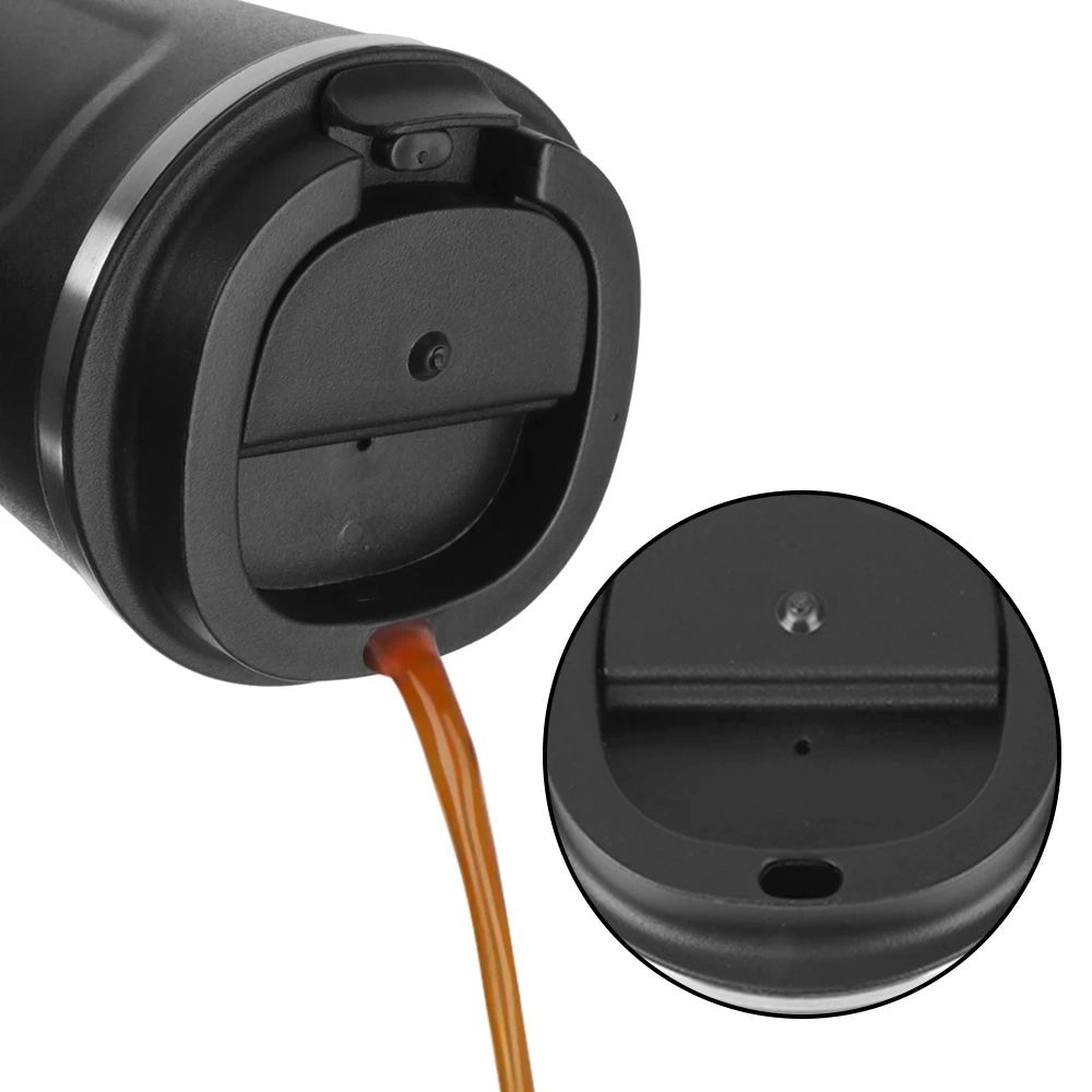 Thermo Cafe Double Wall Stainless Steel Travel Mug – Leakproof Coffee Thermos Cup