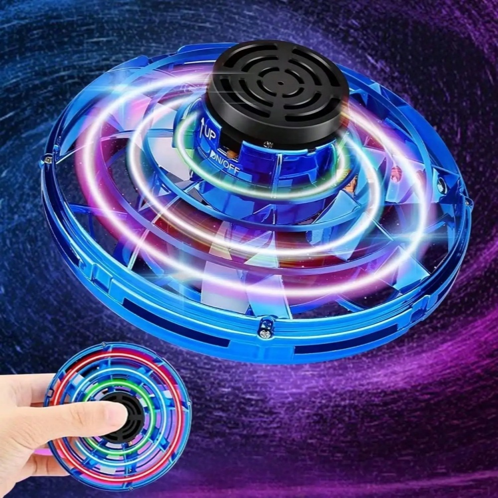 Drone Hover Ball Fly Nova Orb, LED Lights Flying Ball Boomerang Magic, Flying Spinner Fidget Toys for Kids