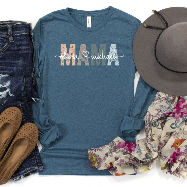Mama Shirt Leopard Print Graphic Tee Trendy Mom Outfit Cute Everyday Gift