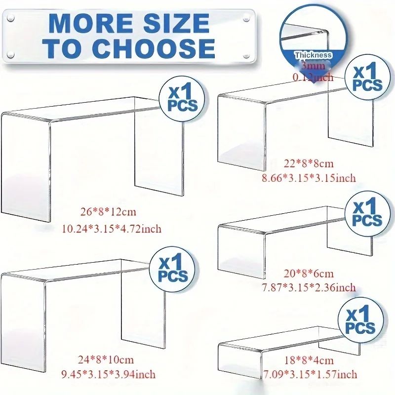 Acrylic Dessert Display Stand Set