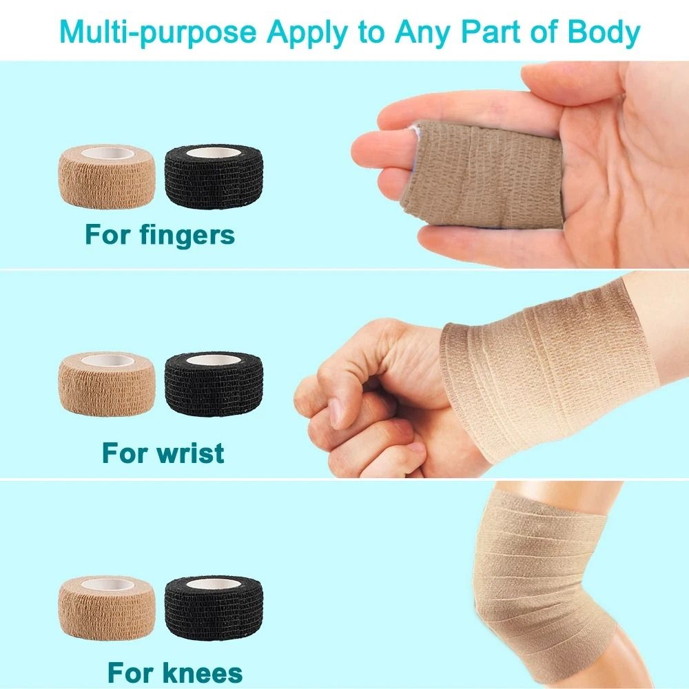 Multi-Purpose Self-Adhesive Athletic Wrap (10-Roll Set)