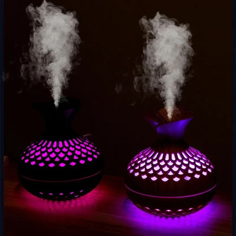 Wood Grain USB Aroma Humidifier 300ml