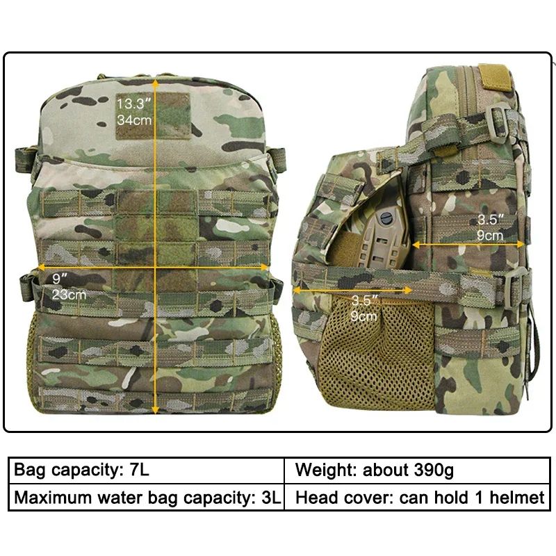 Tactical MOLLE Hydration Pack Pouch
