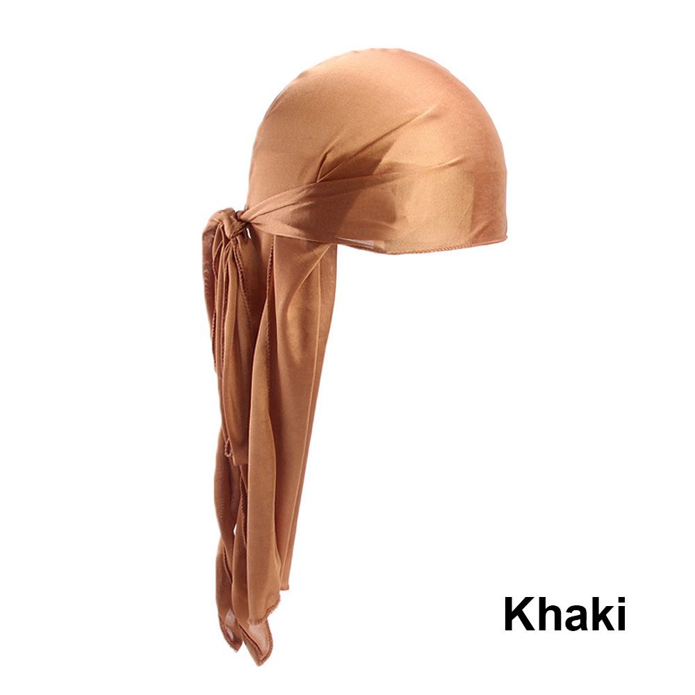 Pre-Tied Bandana Turban Hijab Silk Durag Pirate Hat Fashion Men Women Chemo Cap Headwrap
