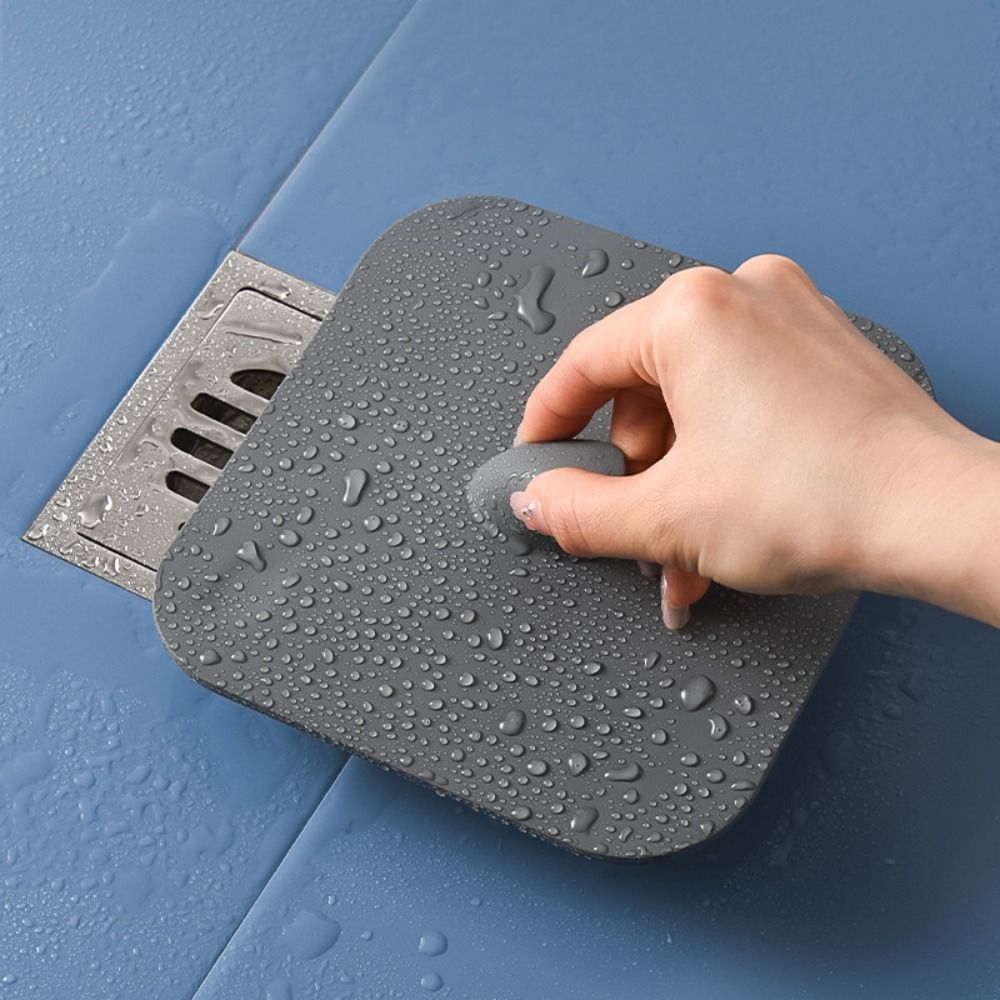Silicone Floor Drain Odor Stopper Pad Anti Smell Sewer Seal Cover