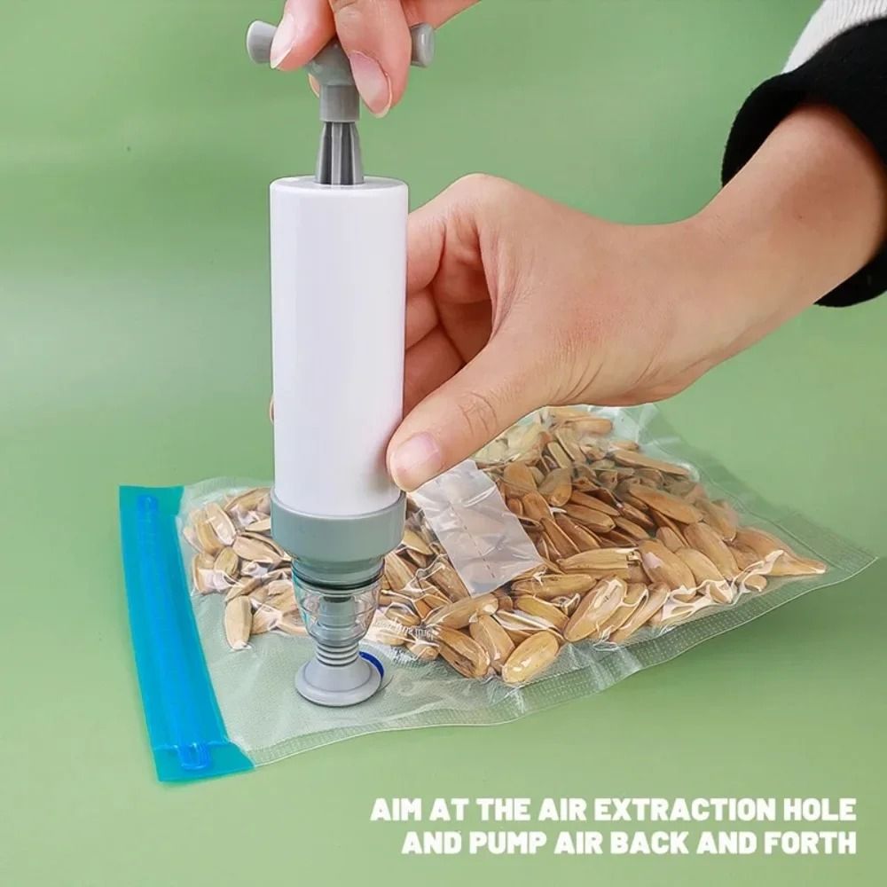 Nexus Vacuum Vault | Reusable Air-Valve Sealing Food Bags & Manual Preservation Pump
