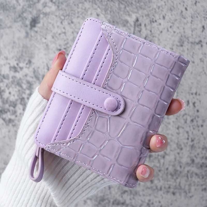 Mini Crocodile Print Clutch Wallet