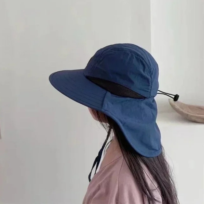 Summer Wide Brim Bucket Hat for Outdoor Protection Unisex Quick Drying Panama Sunscreen Visor for Fishing & Hiking