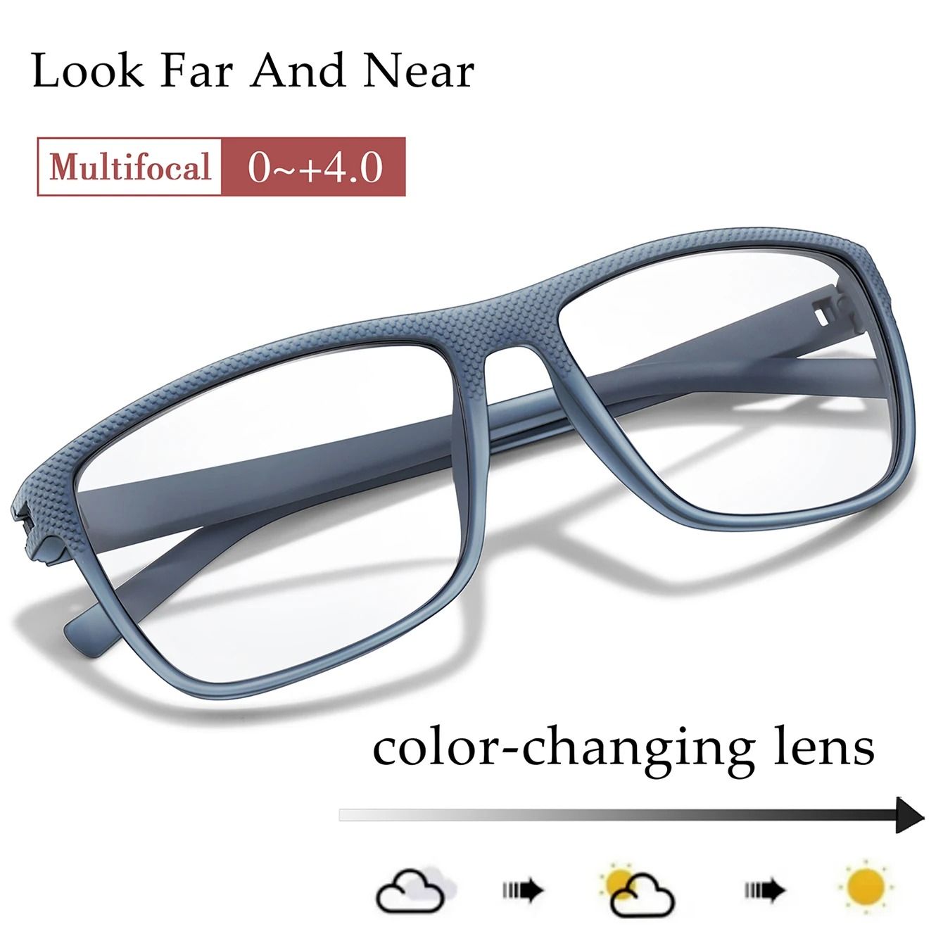 Photochromic Rectangular Reading Glasses