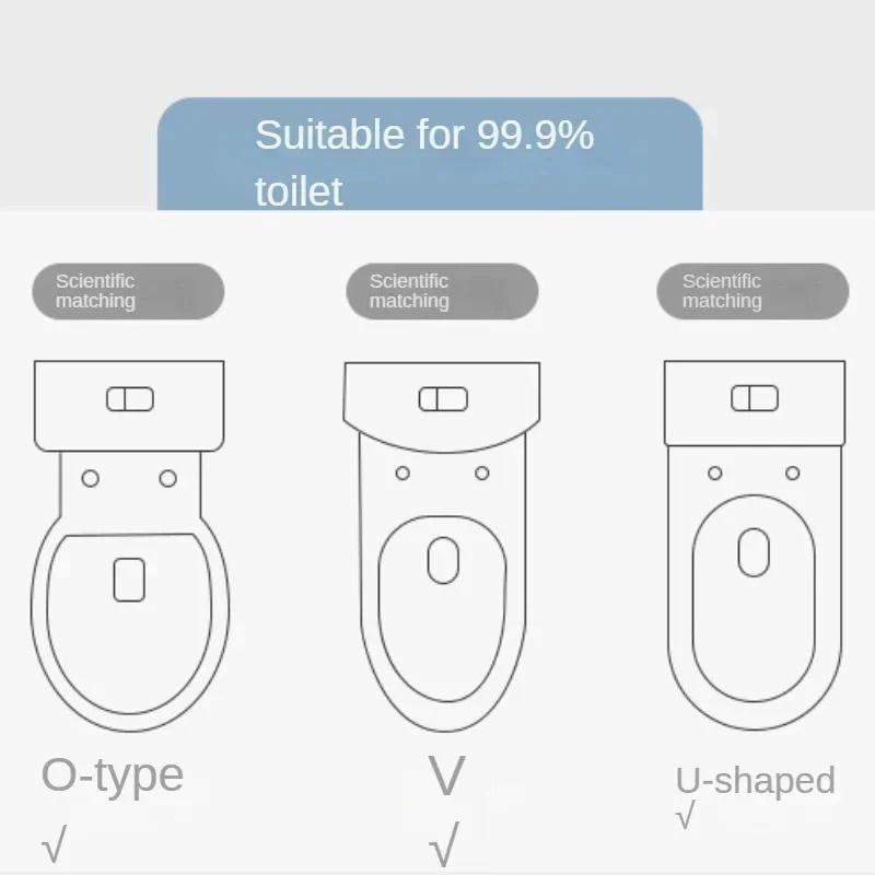 Soft Washable Winter Toilet Seat Cover with Handle | Bathroom Warmer