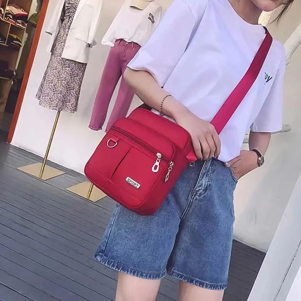 Multifunctional Waterproof Nylon Messenger Crossbody Bag