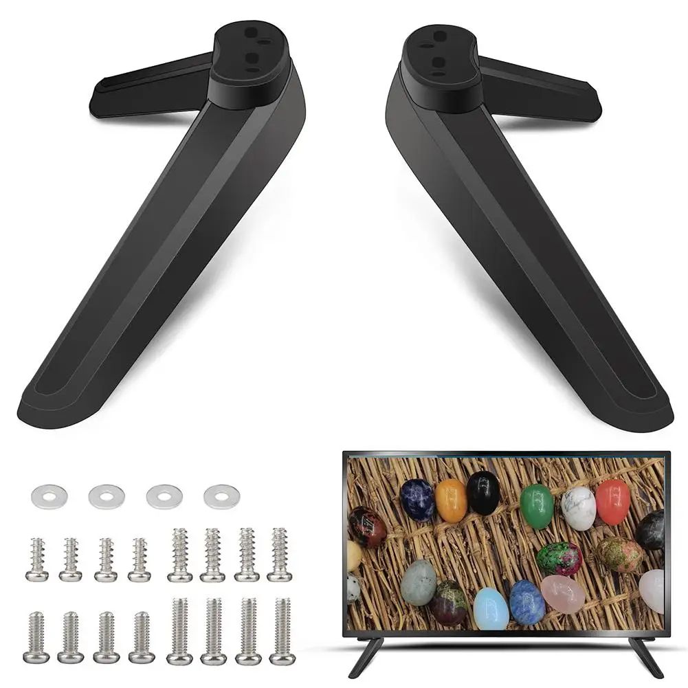 Universal Tabletop TV Stand Base with Adjustable Pedestal Feet