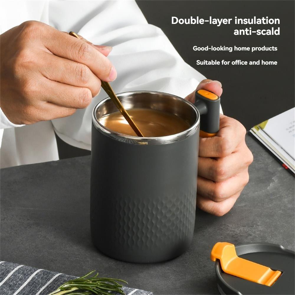 Stainless Steel Mug with Tea Leak, Double-Layer Japanese Tea Cup, Coffee & Milk Cup