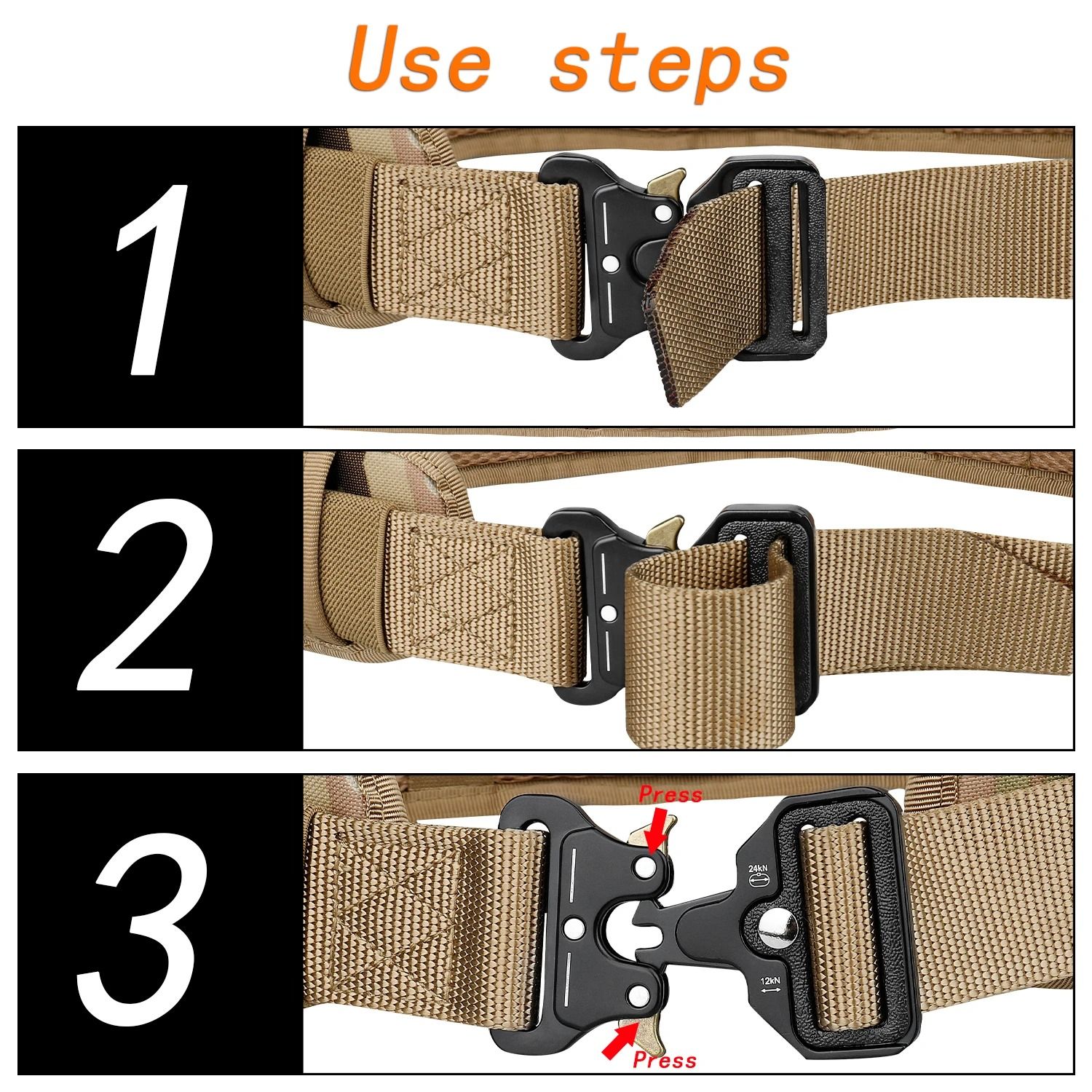 Padded Tactical Combat Belt