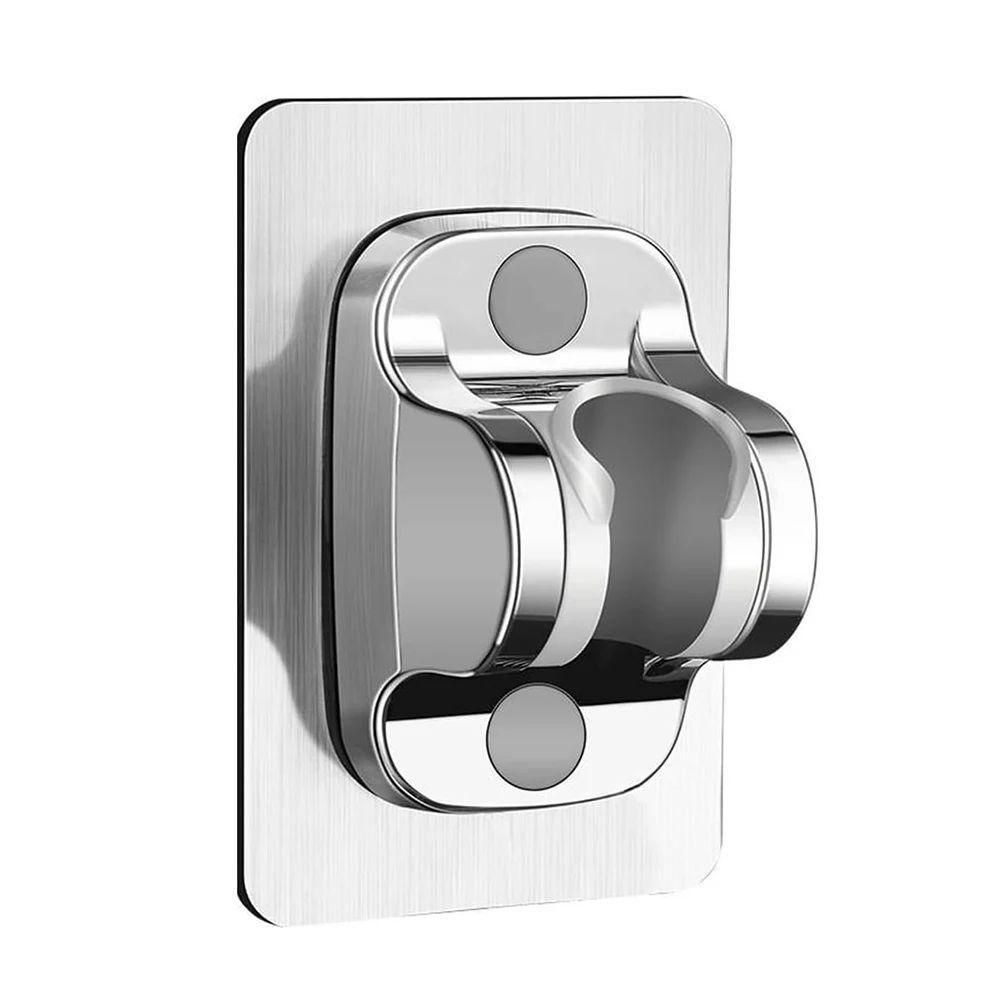 1PC Wall Mount Strong Adhesive Shower Head Holder – ABS Waterproof Adjustable Bathroom Bracket