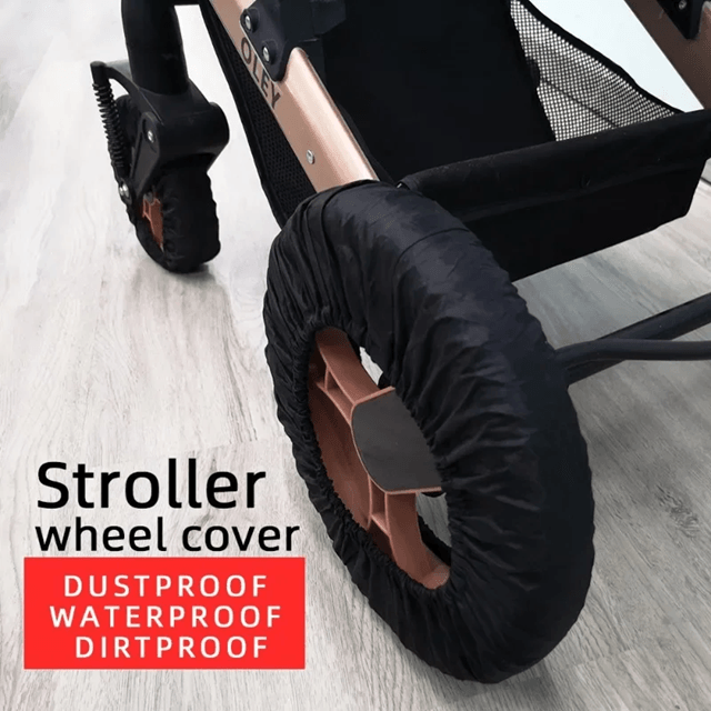 CleanRide Baby Stroller Wheel Covers – Dustproof Oxford Cloth Tire Protectors for Prams and Pushchairs