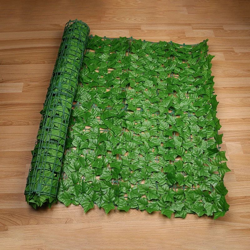 LushShield 1M/3M Artificial Privacy Fence Screen – Realistic Green Leaf Fence Panels for Garden, Balcony & Outdoor Decor