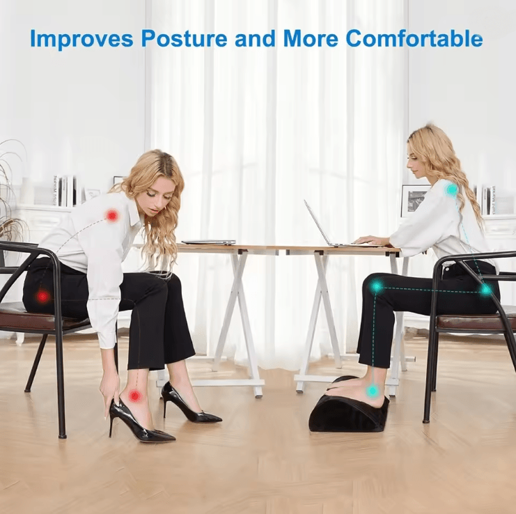 Under Desk Foot Rest Ergonomic Memory Foam Support
