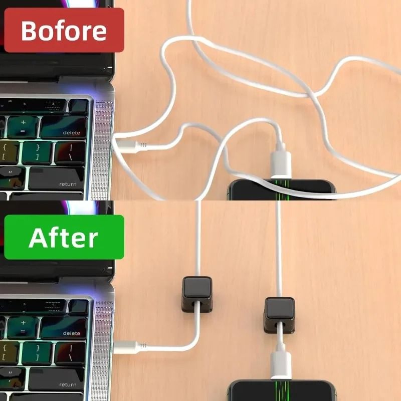 6PCS Magnetic Silicone Cable Organizer Set