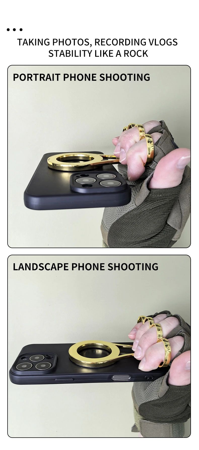 Dual Magnetic Phone Holder with 360 Rotation