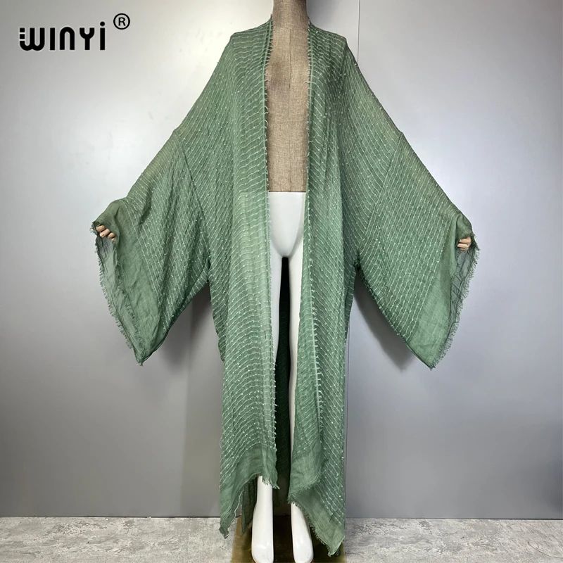 Luxury Maxi Beach Kimono Kaftan Cover Up