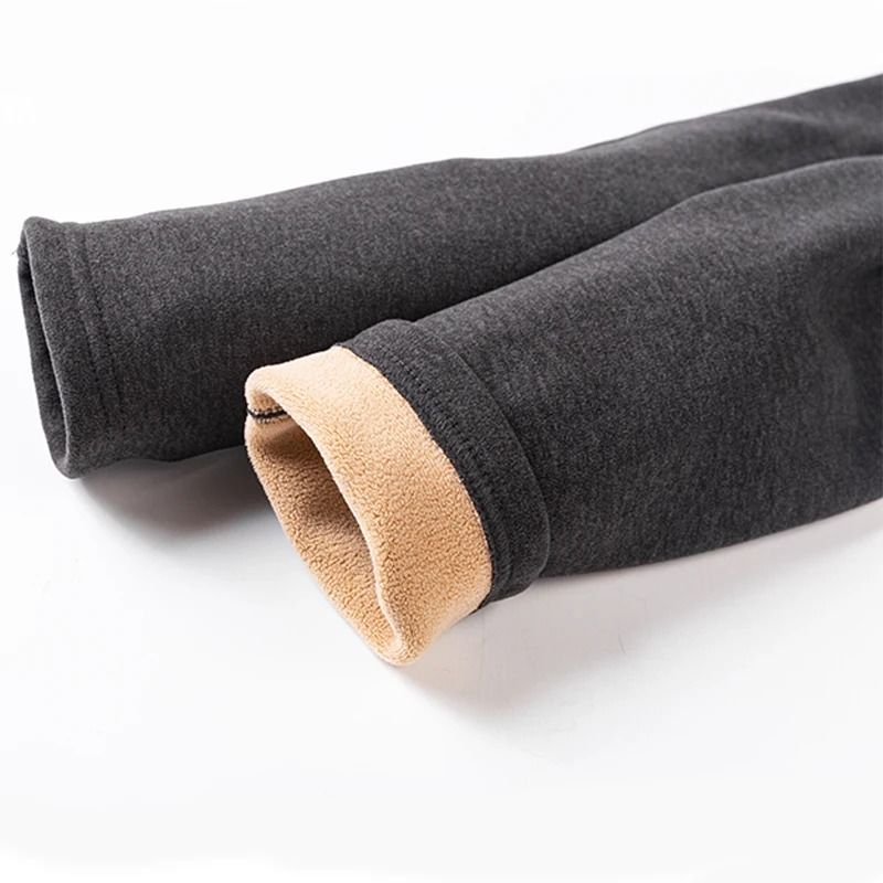 Mens Thermal Underwear Fleece Lined Winter Pants