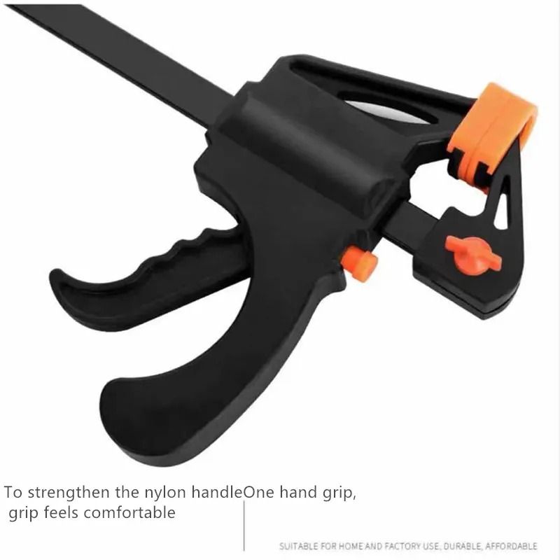 4-Inch Mini F-Clamp (Pair) – Heavy-Duty Quick Ratchet Bar Clamp Set