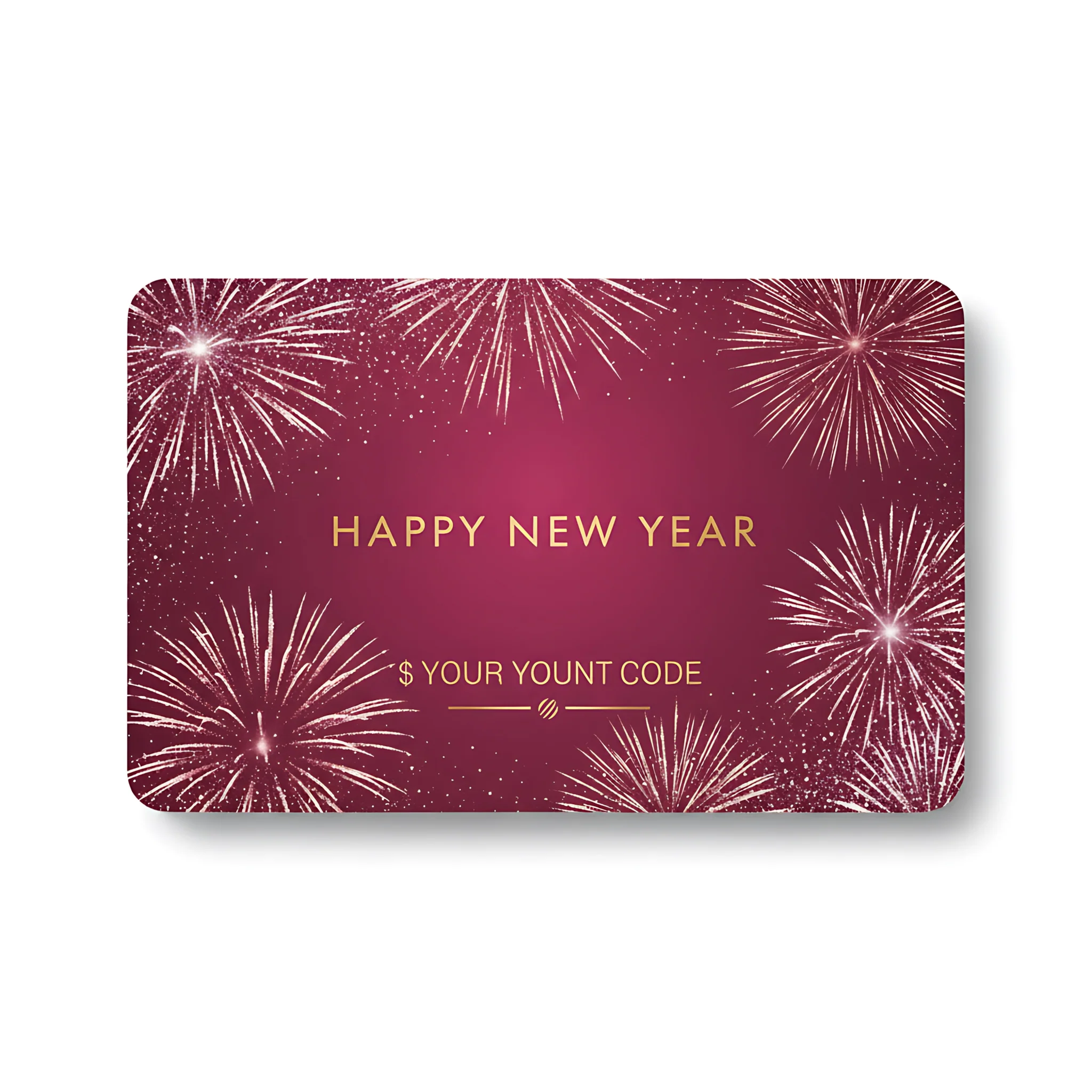 New Year Gift Card Celebration Voucher
