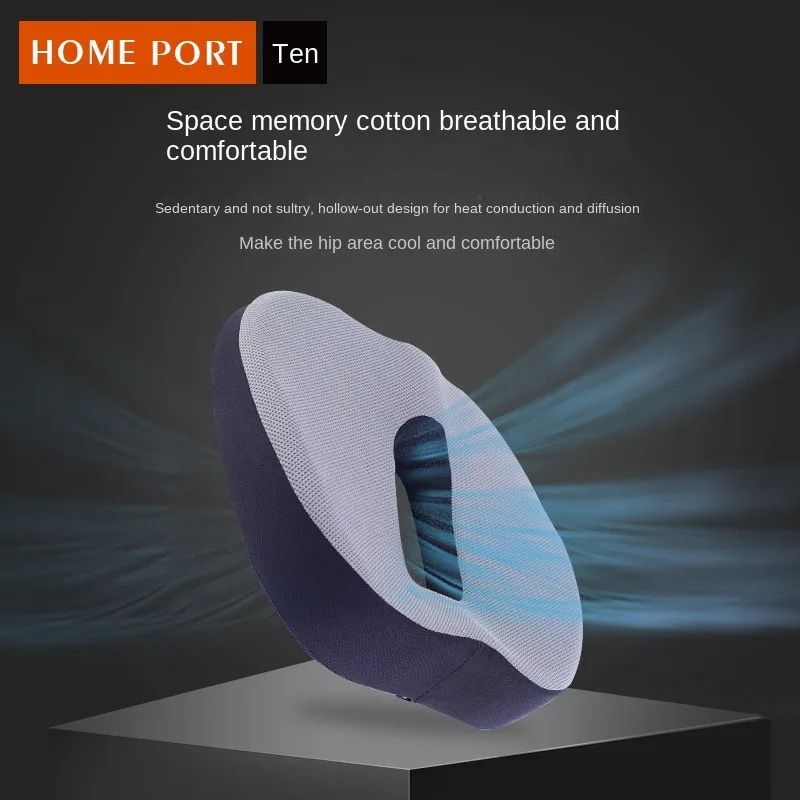 Memory Foam Orthopedic Seat Cushion with Coccyx Support