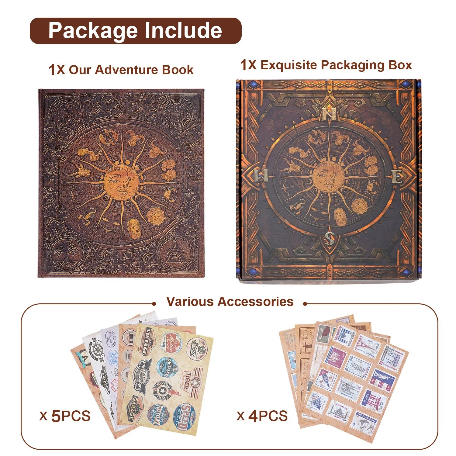 DIY Zodiac Scrapbook Photo Album 132 Page Witch Magic Castle Theme