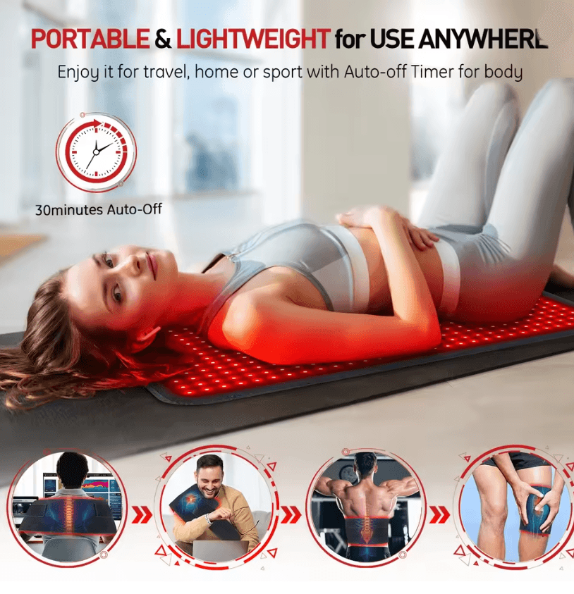 RejuvaWave 850nm Infrared Pain Relief Heating Pad Belt